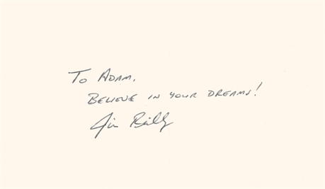 James F. Reilly II NASA Astronaut Signed Card — "Believe in Your Dreams!"