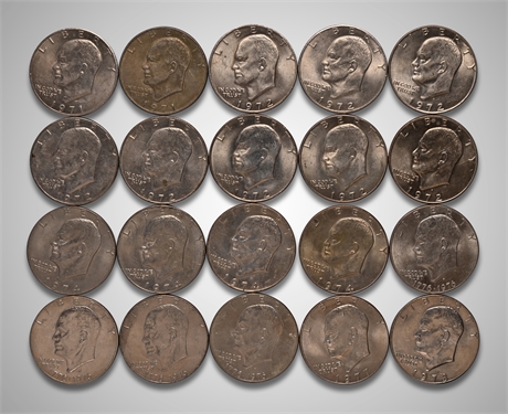 1971 - 1978 (20) Eisenhower Dollars