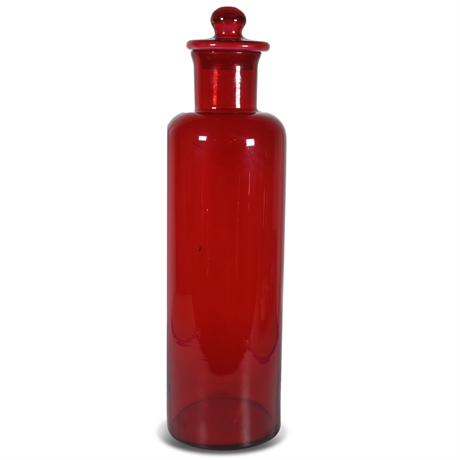 26" Red Apothecary Jar