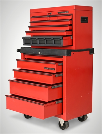 Task Force ML-767-TF Red 12-Drawer Rolling Tool Chest w/ Keys
