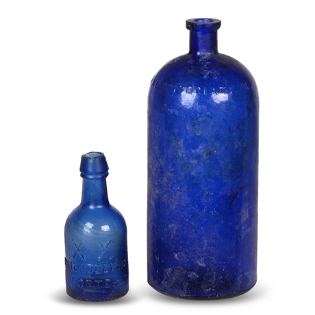 1850's Cobalt Bottles