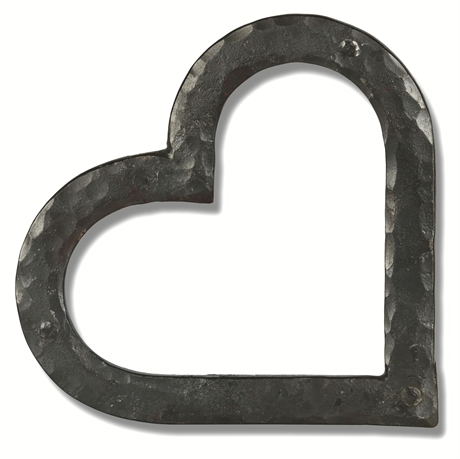 Iron Heart Trivet, Footed