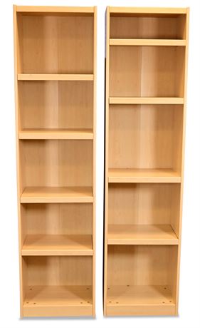 Pair of Particle Board/MDF Bookcases