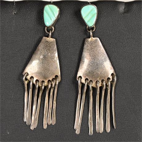 Vintage Turquoise Zuni Earrings