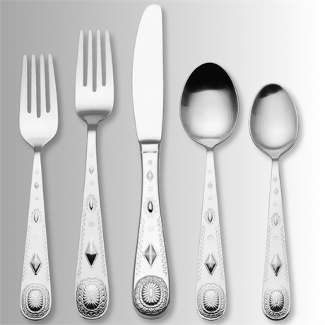 Wallace Taos 63 Piece Stainless Steel Flatware Set