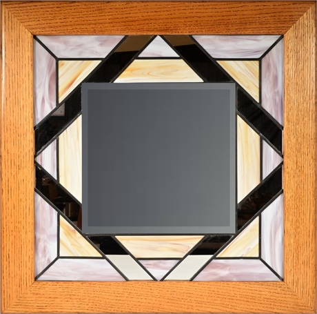 Stained Glass Framed Mirror
