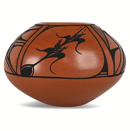 Priscilla Gachupin Jemez Pueblo Pot — Signed Native American Redware