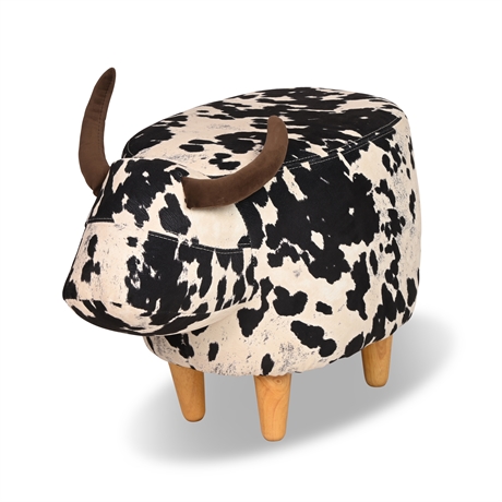 Whimsical Cow Ottoman