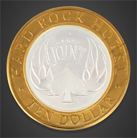 Hard Rock Hotel $10 Silver Strike – The Joint – .999 Silver, Encapsulated