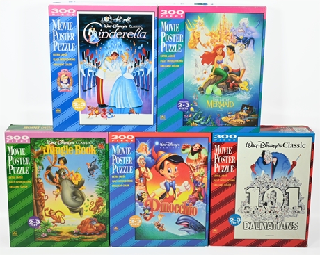 Vintage Golden Disney Movie Poster Puzzles
