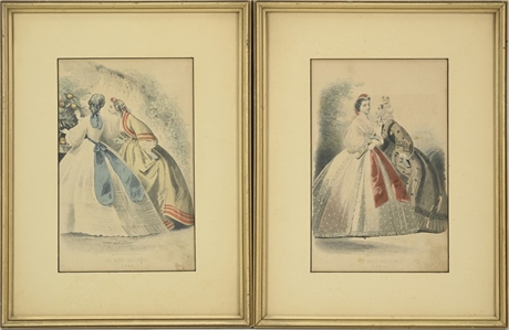 1860's Fashion Etchings