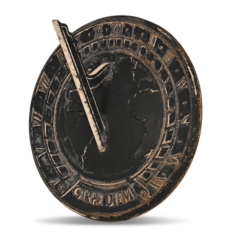 Iron Carpe Diem Sundial