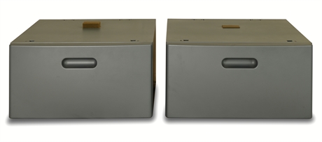 Pair 15" Laundry Pedestals with Drawer