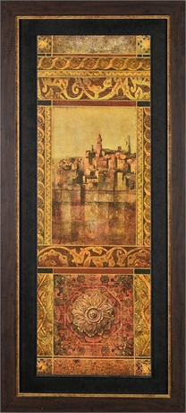 Elegant Tuscan Framed Art Panel