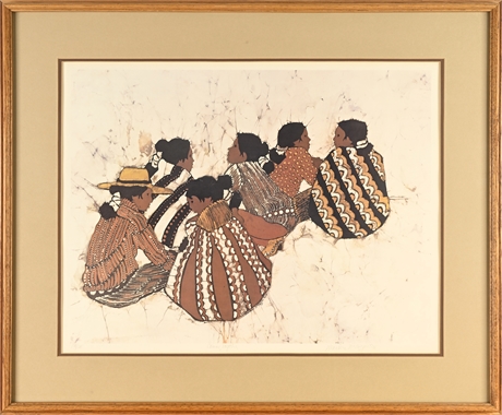Marlene McGoffin “Counting Sheep” 1984 Limited Edition Print — Signed & Framed