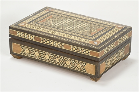 Syrian Marquetry Music Jewelry Box