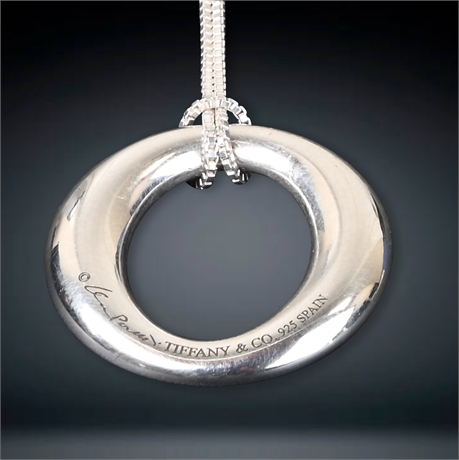 Tiffany Sevillana Pendant And Sterling Chain