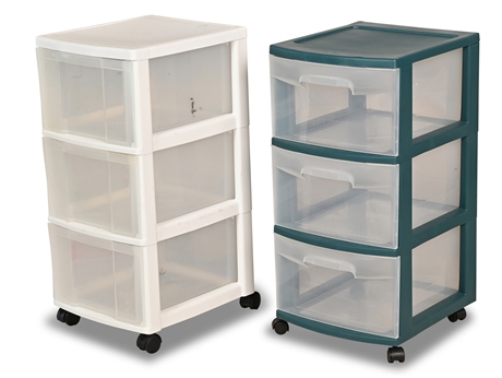 3 Drawer Storage Carts