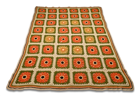 1960-70s Granny Square Afghan