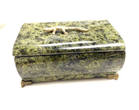 Russian Serpentine Casket Box
