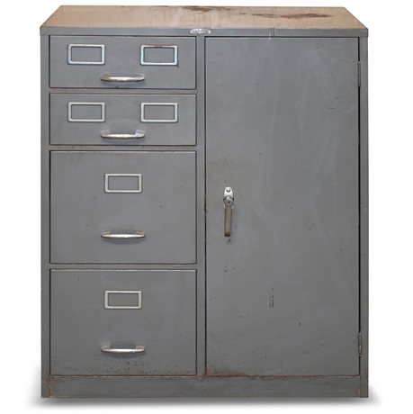 Vintage Cole-Steel Industrial Cabinet