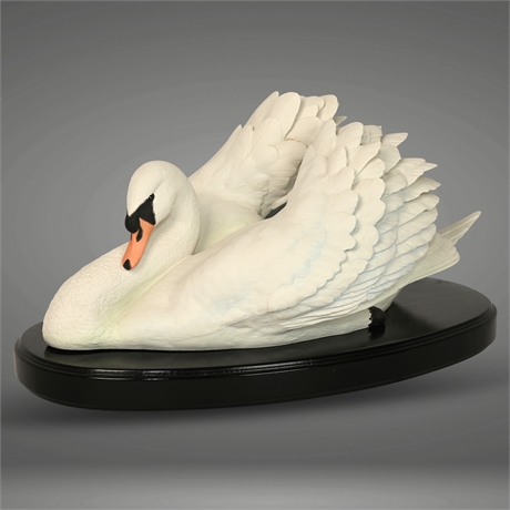 Ronald Van Ruyckevelt 'Silent Swan' by Franklin Mint