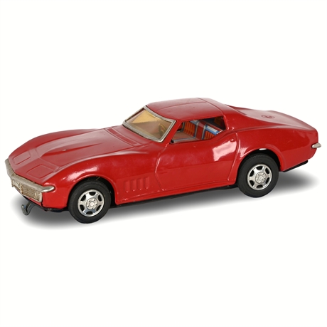 Taiyo “Rusher” Stingray Corvette Tin Battery Car – 1960s Japan Classic