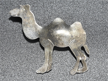 Sterling Silver Camel Brooch