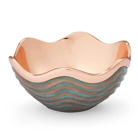Nambe Copper Canyon Bowl 7" MT0140 – Sculpted Copper & Alloy Design