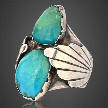 Navajo Sterling Silver & Turquoise Ring Sz 6.5 – Complements JB104