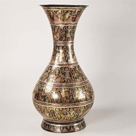 Egyptian Cairo Brass Vase