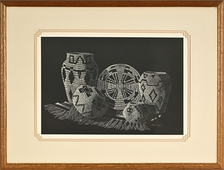 Jeanine Le’Mon Basket Still Life Print Signed 52/500