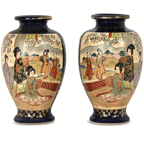 Vintage Satsuma Vases