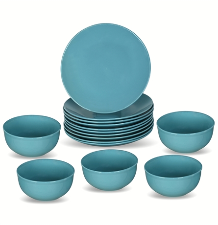 Royal Norfolk "Sky Blue" 15-Piece Dinnerware Set