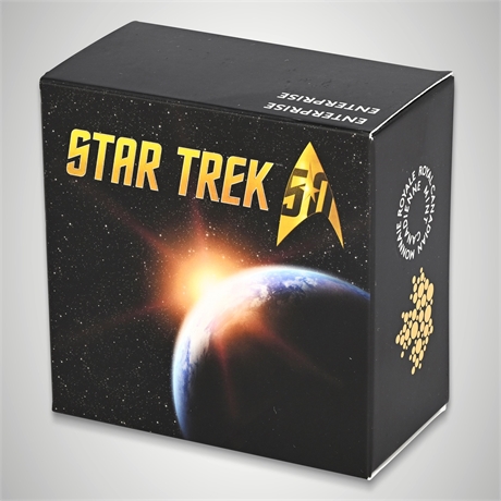 2016 Star Trek Enterprise $20 Fine Silver Coin RCM w/ Box & COA