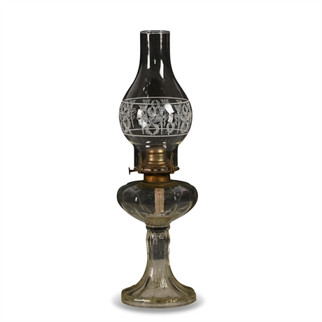 Vintage Scovill Oil Lamp