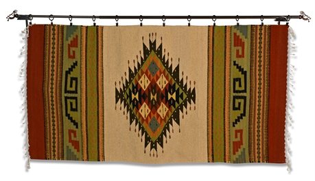 Zapotec Wool Weaving with Kokopelli Hanger