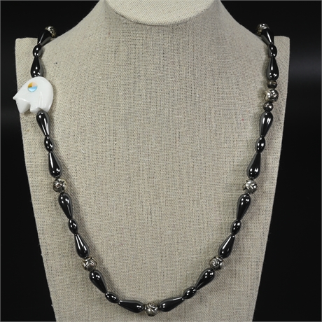 Hematite and Fetish Necklace