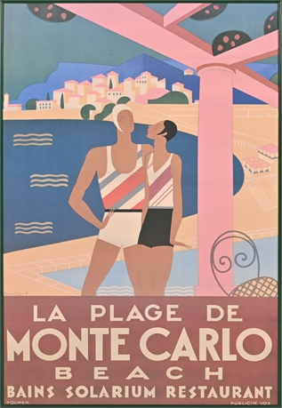 Bouchaud Monte Carlo Beach Poster