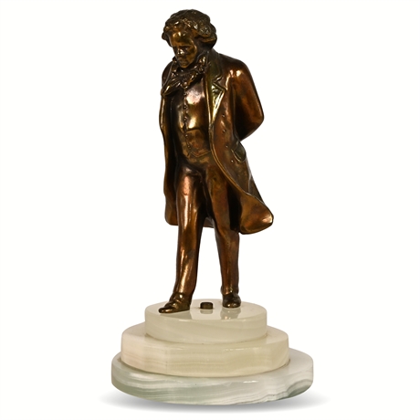 Vintage Beethoven Bronze Sculpture