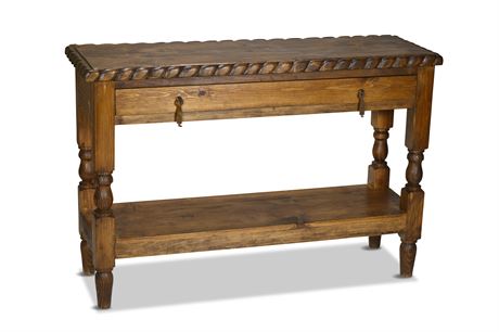 Hand Carved Console Table