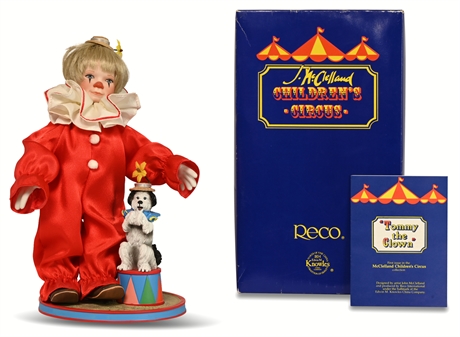 Vintage Porcelain Clown Doll