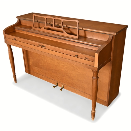 Henry F. Miller Upright Piano w/ Bench – Circa 1950s–60s – For Repair