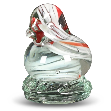 Art Glass Bird Paperweight