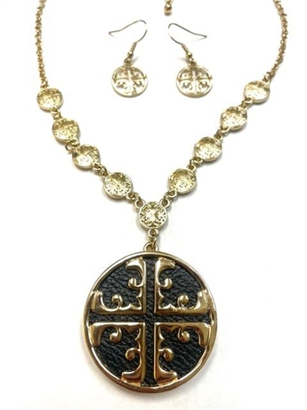 Tory Burch Necklace and Earrings Set