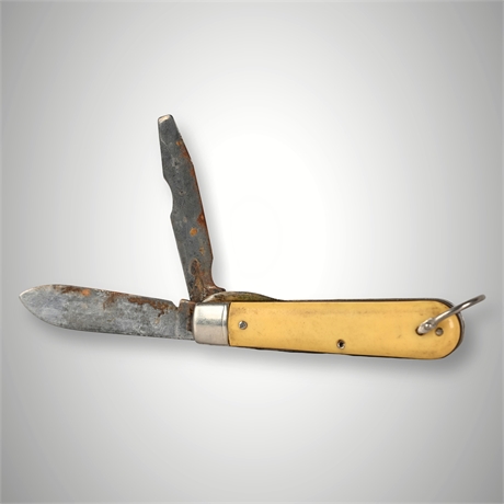 Colonial Two-Blade Advertising Jackknife — "Over Kote" Asphalt Pavement Coating