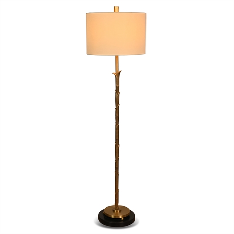 Maison Ramsay Style Gilt Floor Lamp
