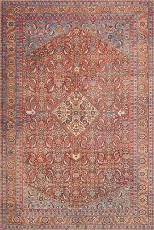 Loren Collection Red/Multi Area Rug by Loloi