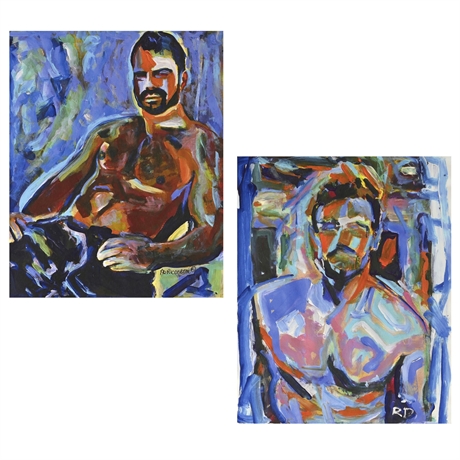 RD Riccoboni 'Blue Macho-Bad Hombre' & 'Abstract Sex-Beefcake'