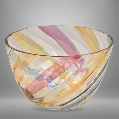 Czechoslovakia Bohemia Glass Bowl